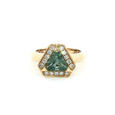 Montana Sapphire and Diamond Ring